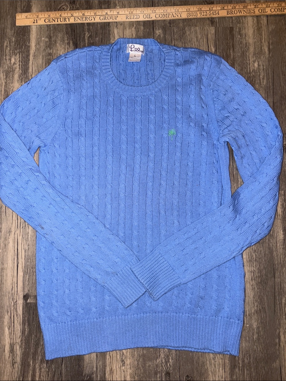 Vintage Cableknit Lilly Pulitzer woman’s sweater. Large